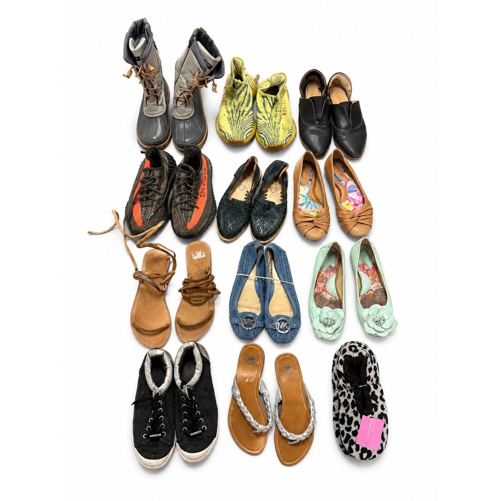 Yeezy, Free People, Coach, MK Mixed Women's 12 Pair Shoe Bundle NWT/FAIR